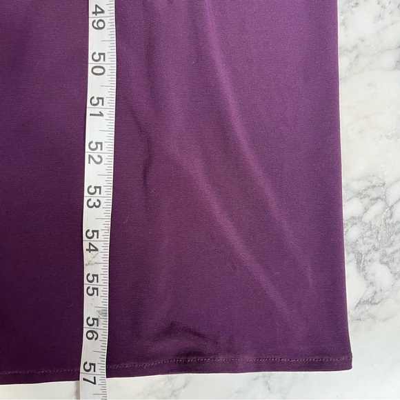 Alex Evenings Cowl Neck Matte Jersey Dress Pleated Bodice Embellishment Detail - Picture 8 of 11